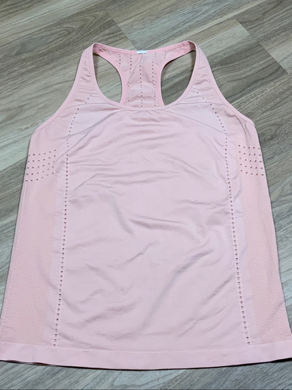 Fabletics Light Pink Racerback Workout Tank